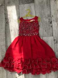 Платье шифоновое нарядное для девочки р. 122