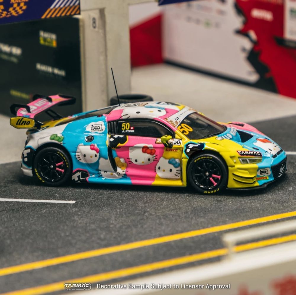 Hello Kitty x Tarmac Works Audi R8 LMS Evo II Macau Grand Prix Race V.