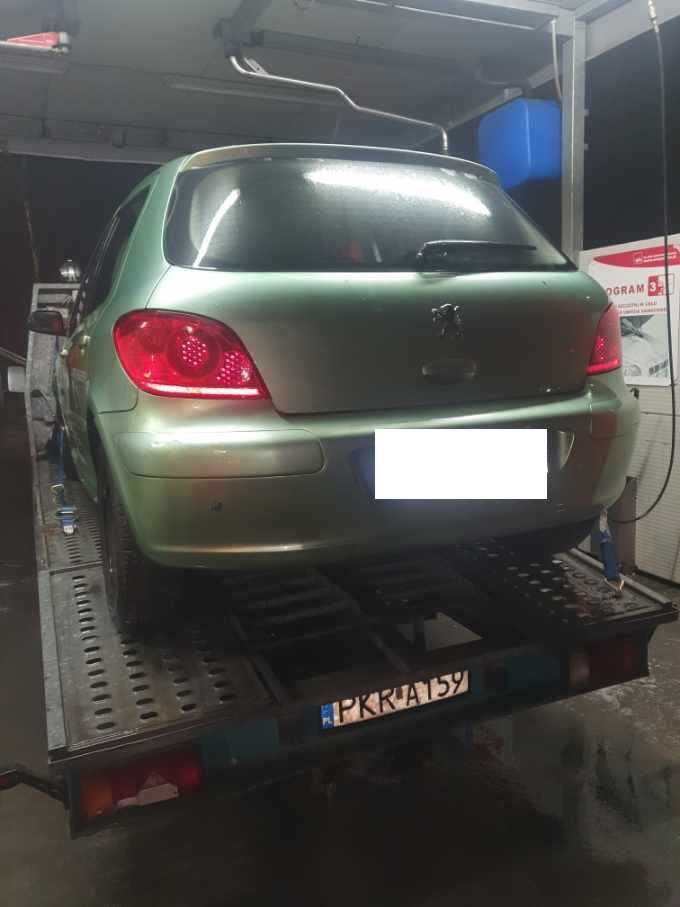 Peugeot 307 5 drzwi 2.0 hdi kolor zielony kod lakieru KSM na części