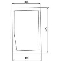 szyba przednia dolna lewa Claas Renault Celtis Axos 310, 320, ACX255