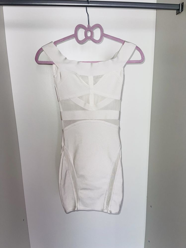 Sukienka ala Herve Leger biała
