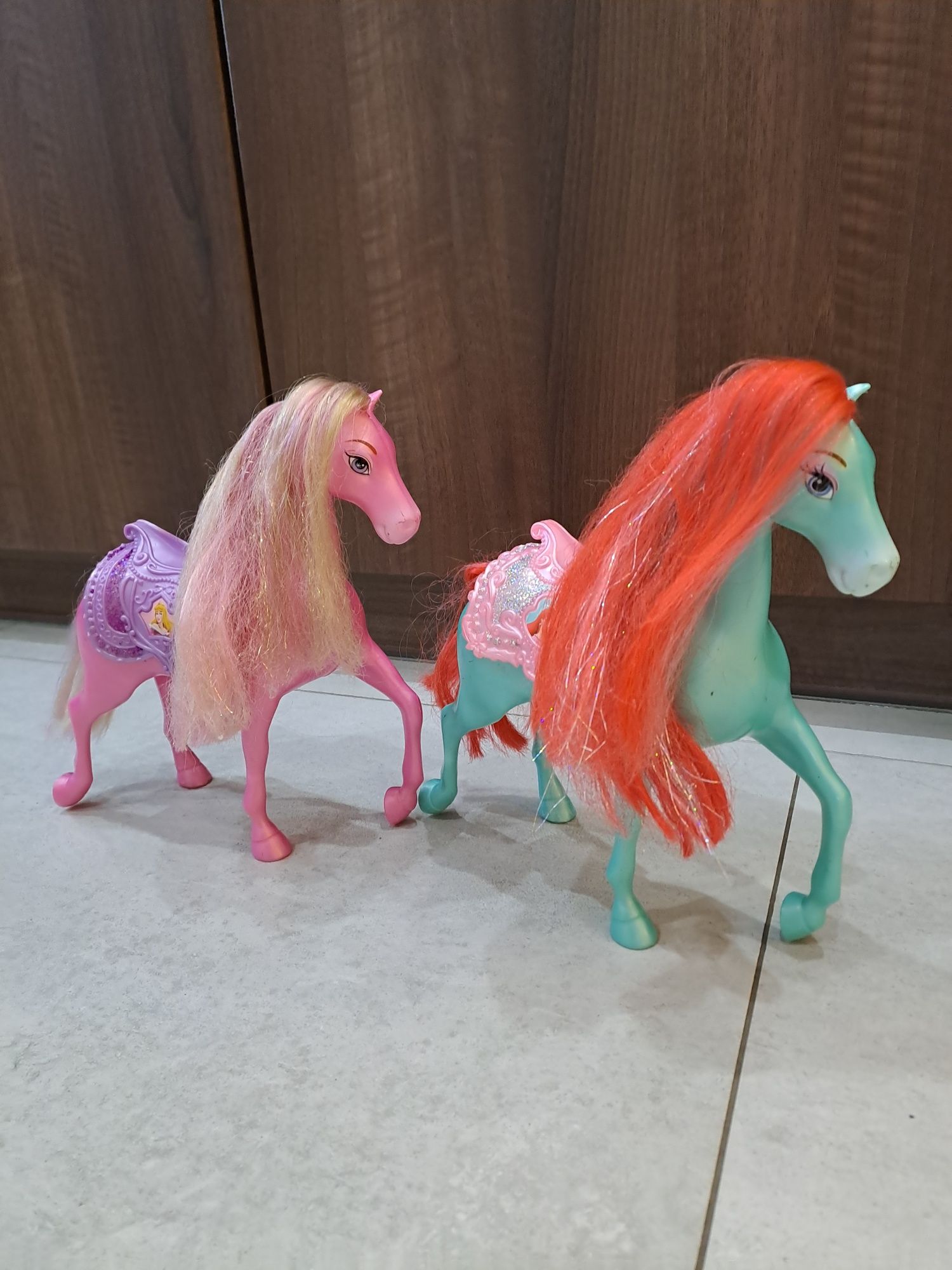 Disney,  Mattel, Mulan, Ariel,Bella,Aurora, koń,  konik