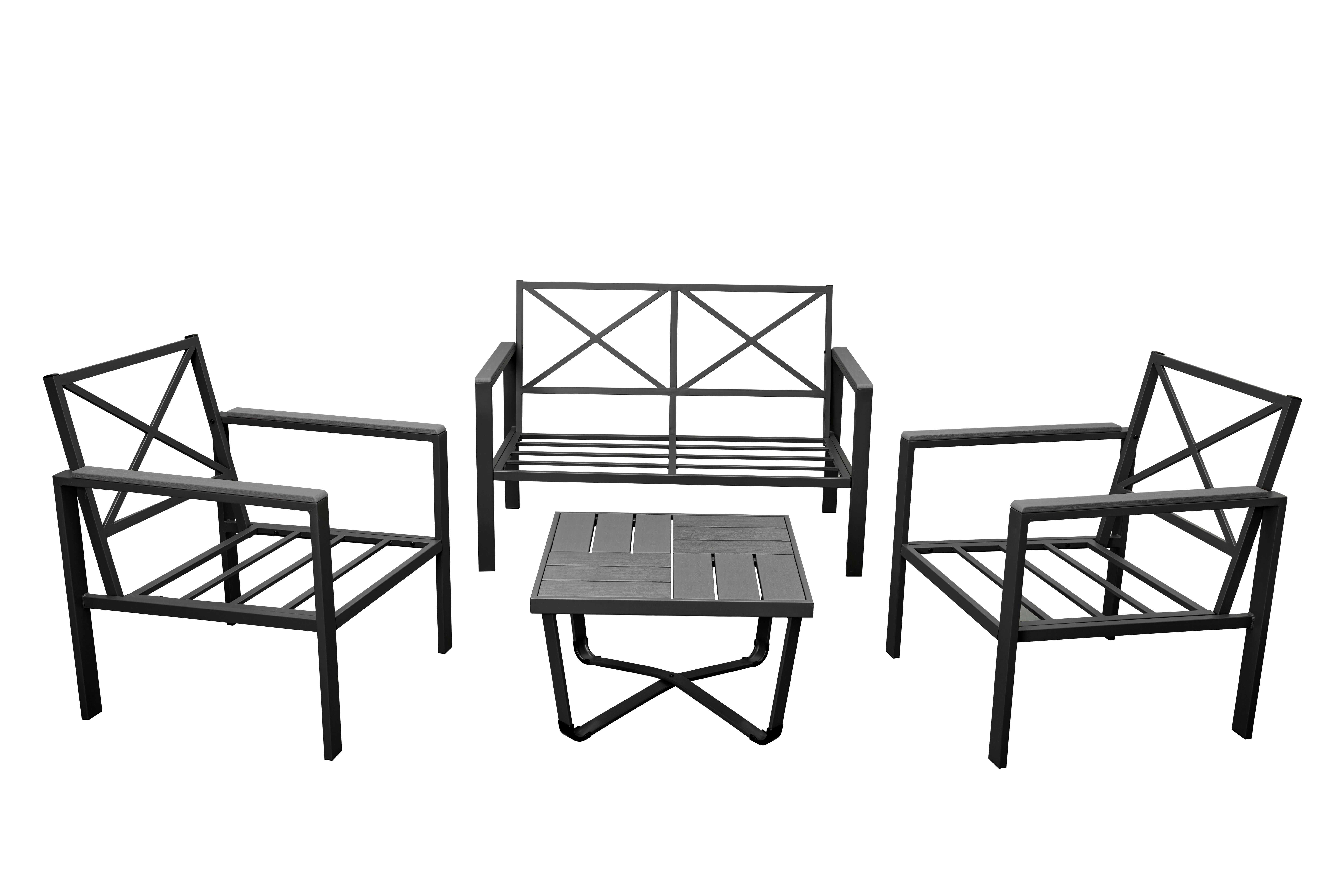 Zestaw mebli ogrodowych WENECJA, stolik, krzesło, ławka