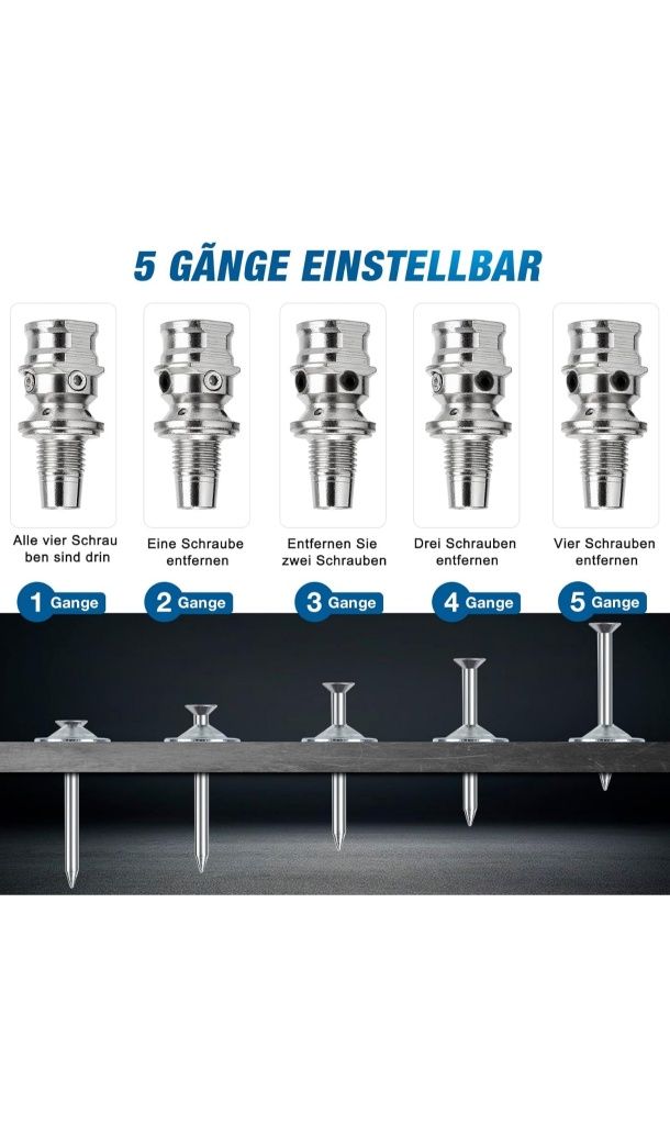 Pistolet do gwoździ zestaw
