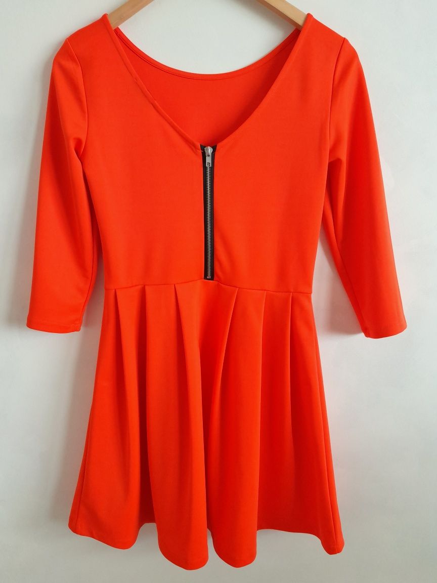 Pomarańczowa sukienka Sinsay XS