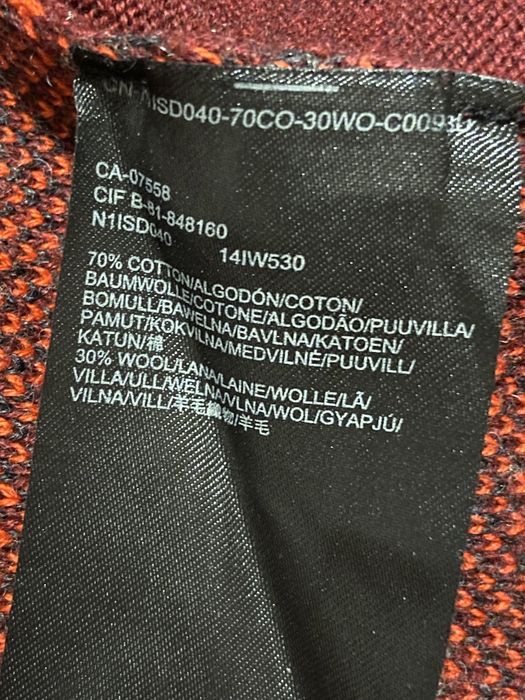 Mexx rozm L bordowa sukienka bawełna wełna długi rękaw ciepła Vintage