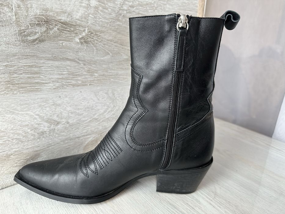 Ковбойки/козаки Zara, ід.стан, 39 р-р,шкіра