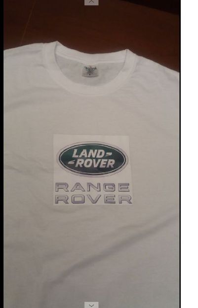 t-shirt LAND ROVER RANGE ROVER SIZE L algodao branca