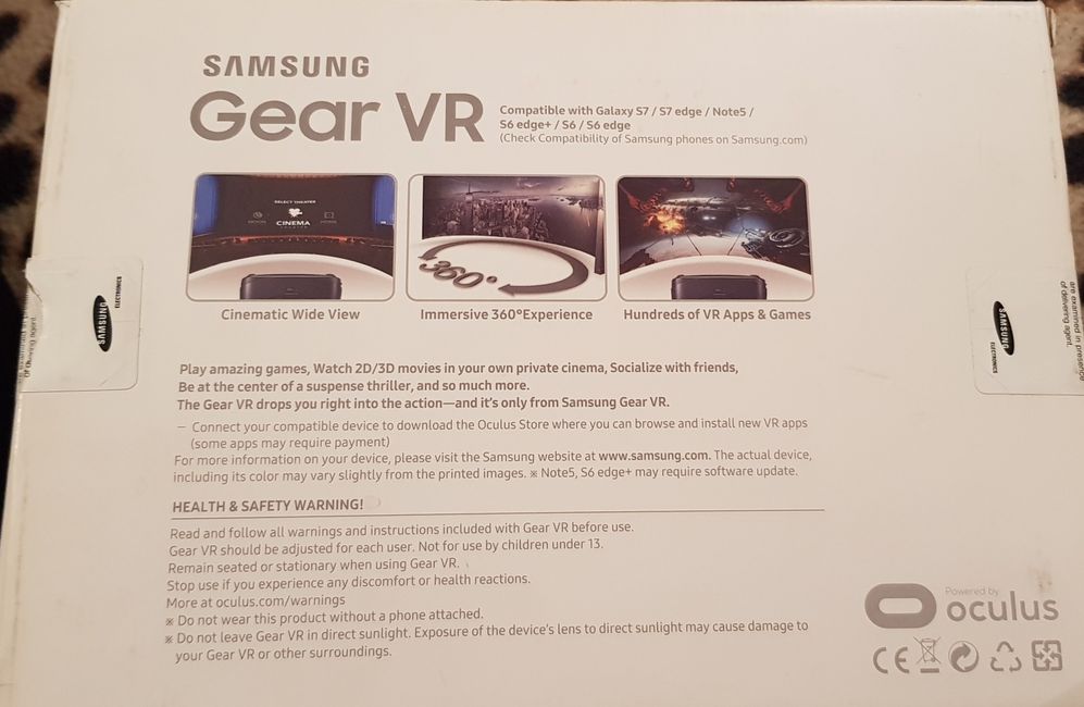 Oculos Realidade Virtual Samsung Original