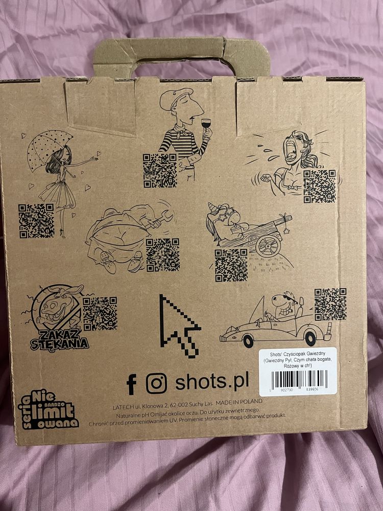 Czyściopak Shots! GWIEZDNY żele do mycia