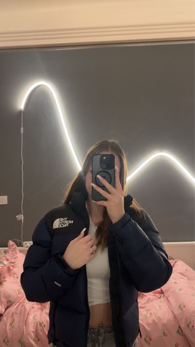 Kurtka the north face nuptse granatowa