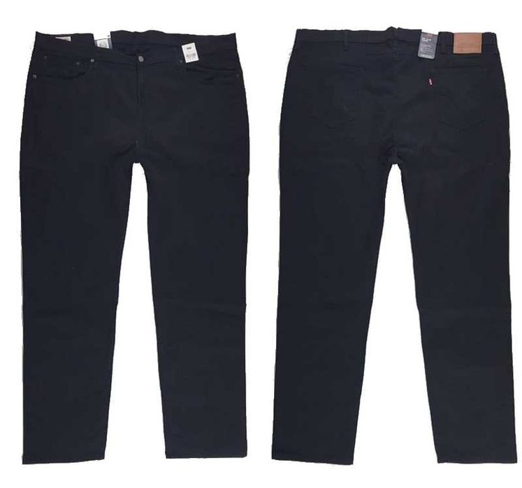 Męskie jeansy Levi's 512 - Big&Tall czarne nowe oryg. Levisy - W50/L34
