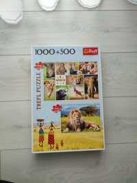 Puzzle trefl Afryka 1000 i 500