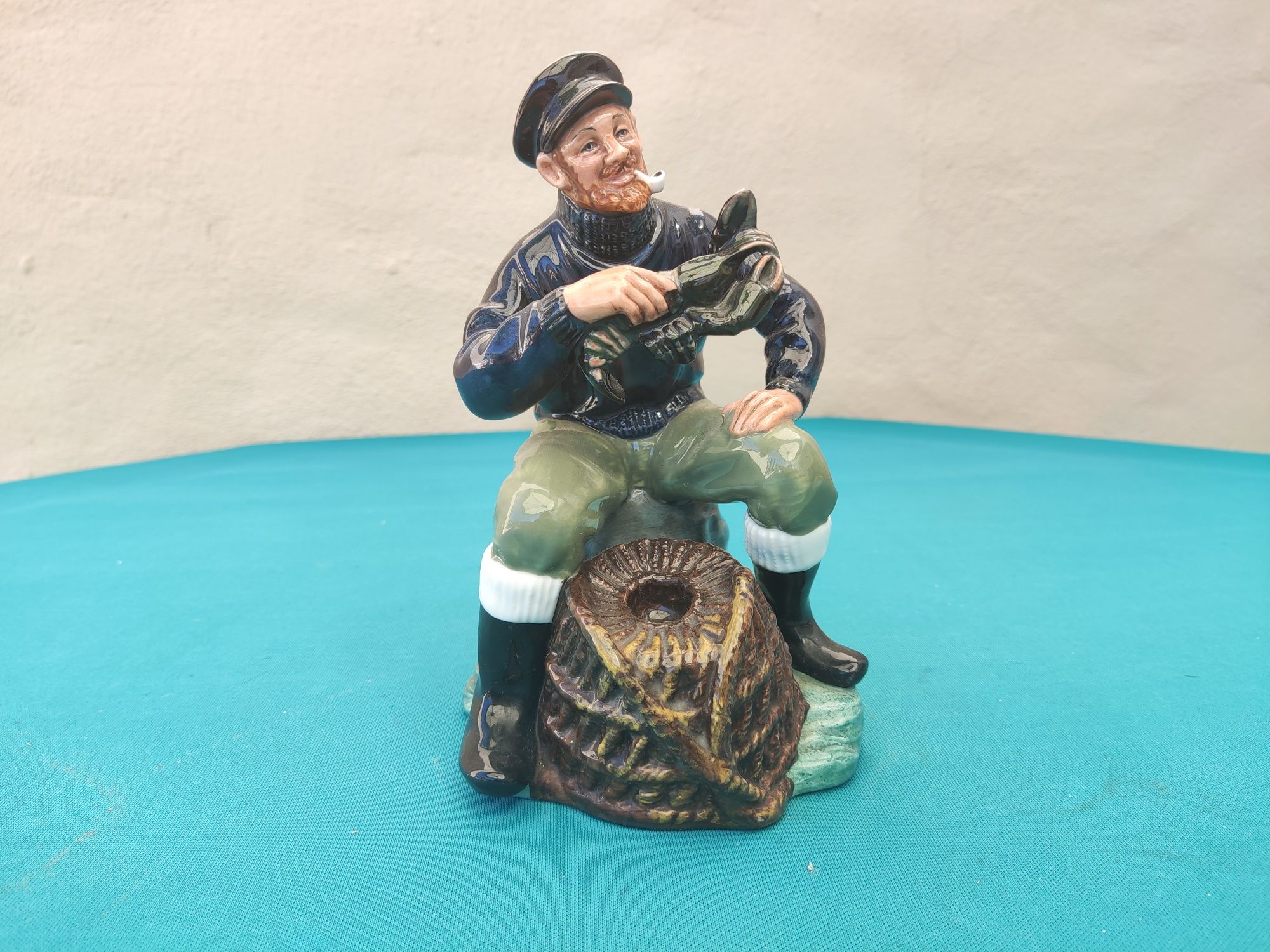 Royal Doulton "The Lobster Man" figura vintage (1963) arte Mary Nicoll