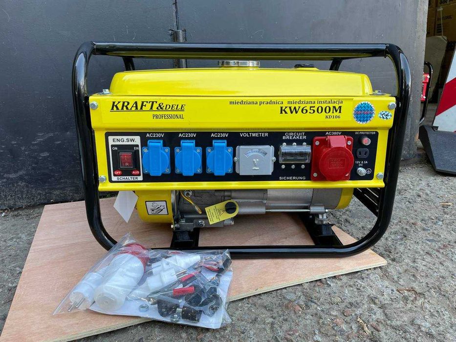 Генератор бензиновий KraftDele KD 106 - 3 кВт, мідна обмотка, доставка
