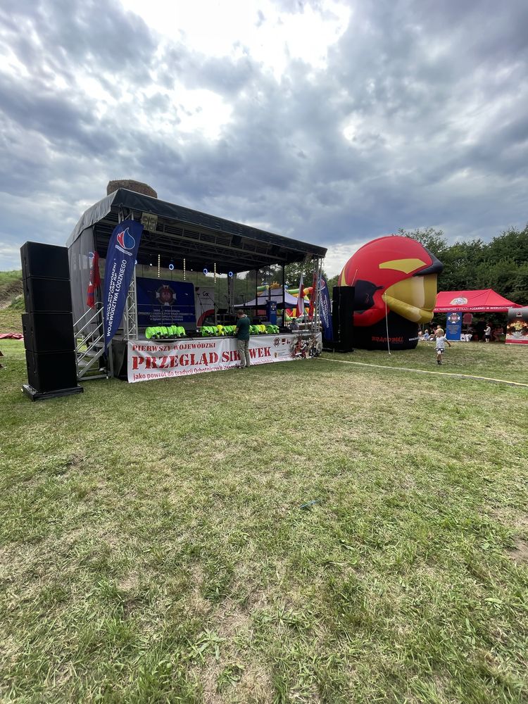 Wynajem Scena mobilna - nagłośnienie - piknik event festyn najazdy