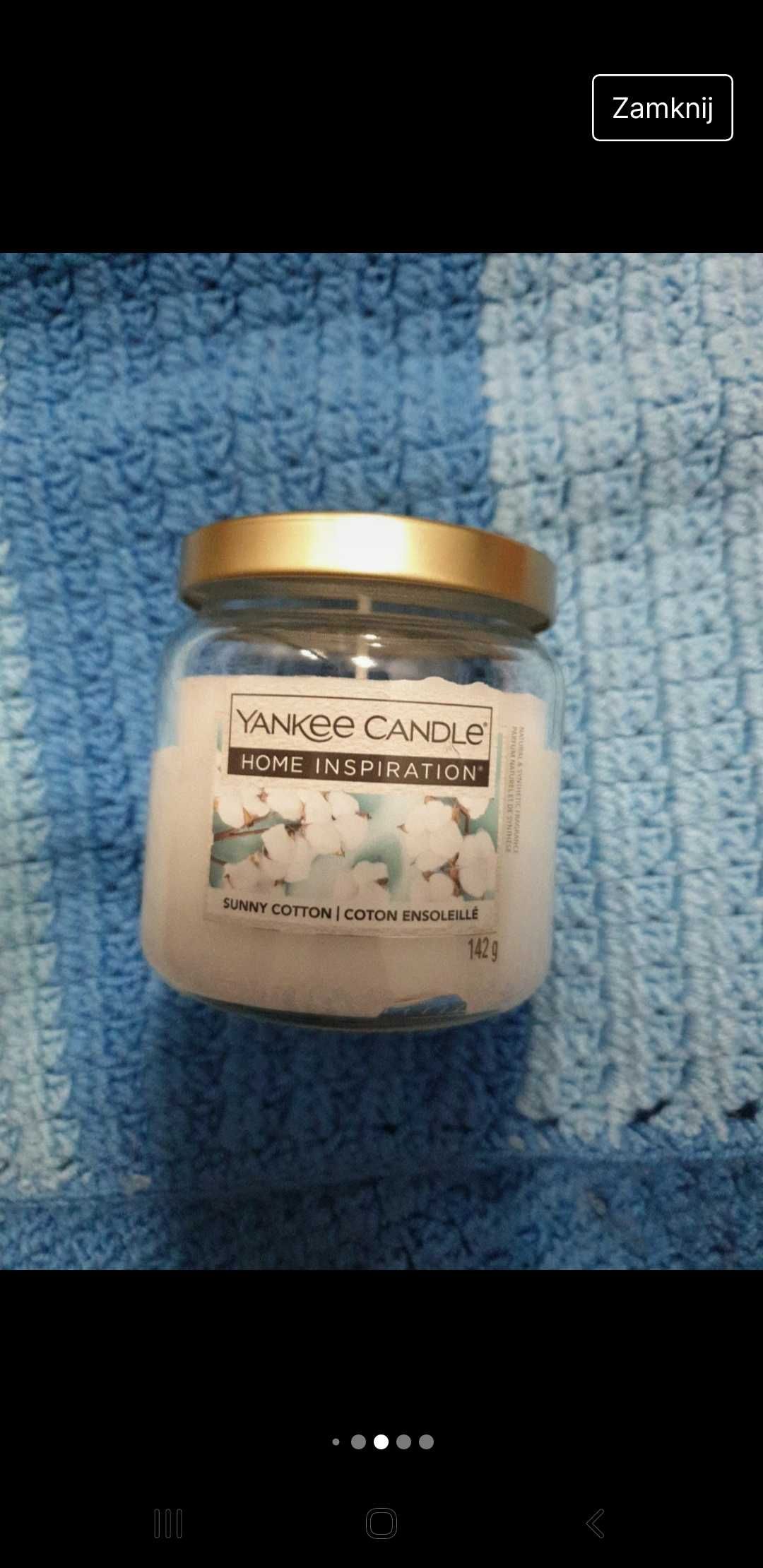 Świeca yankee candle sunny cotton 142 g