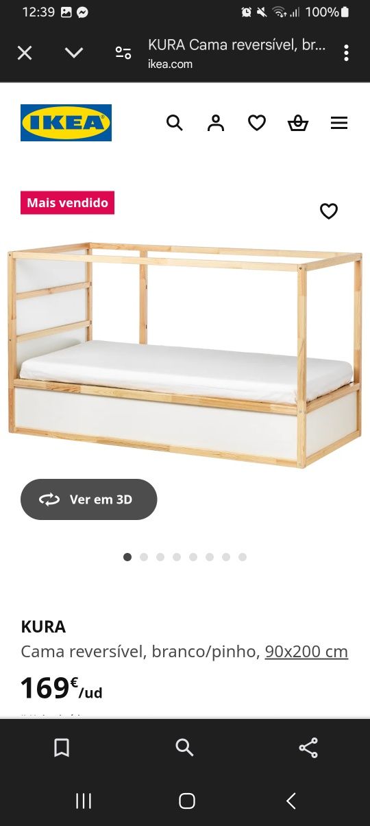 Cama beliche Kura IKEA