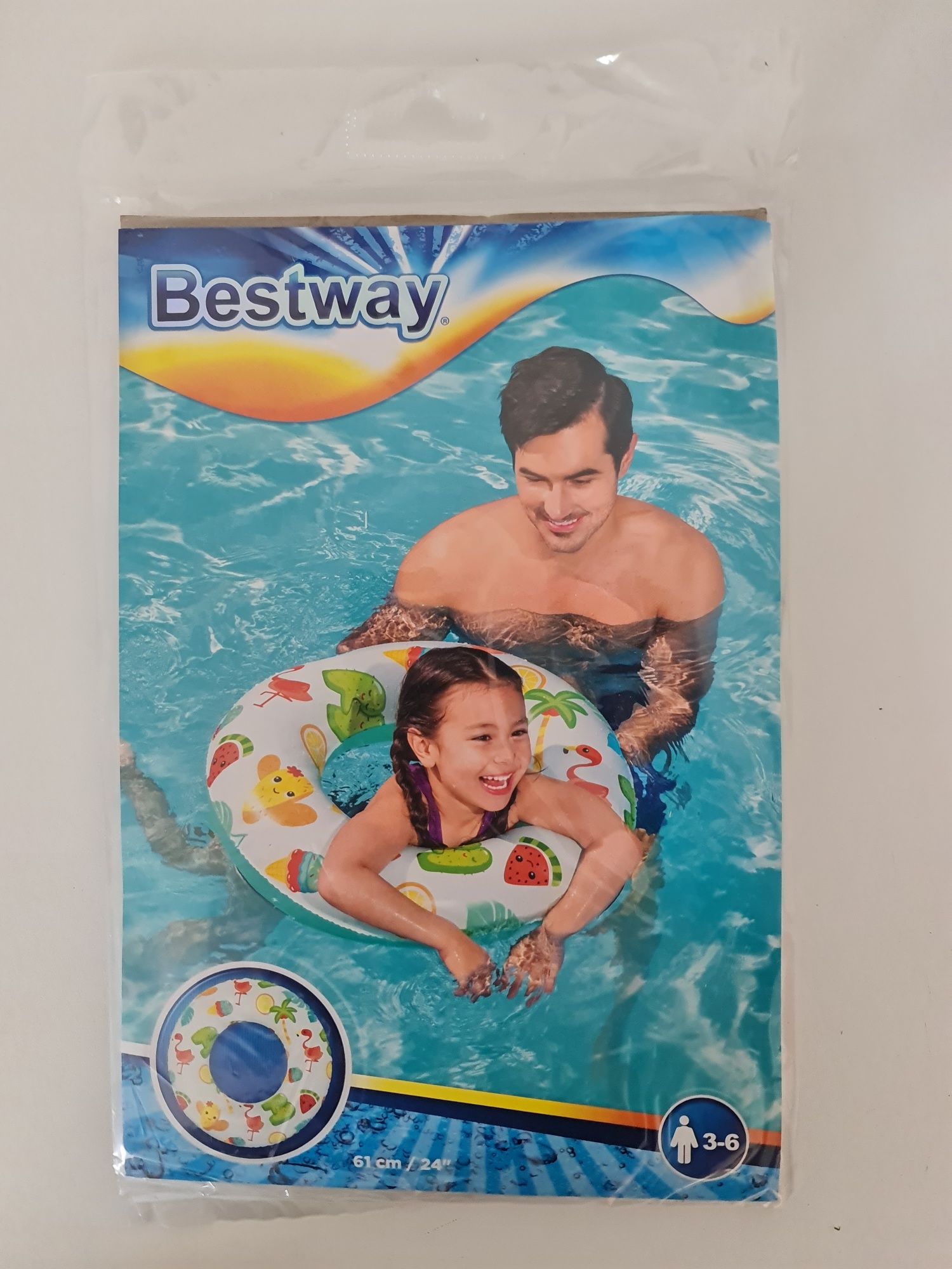 Dwa kółka dmuchane do pływania 61 cm -  Bestway