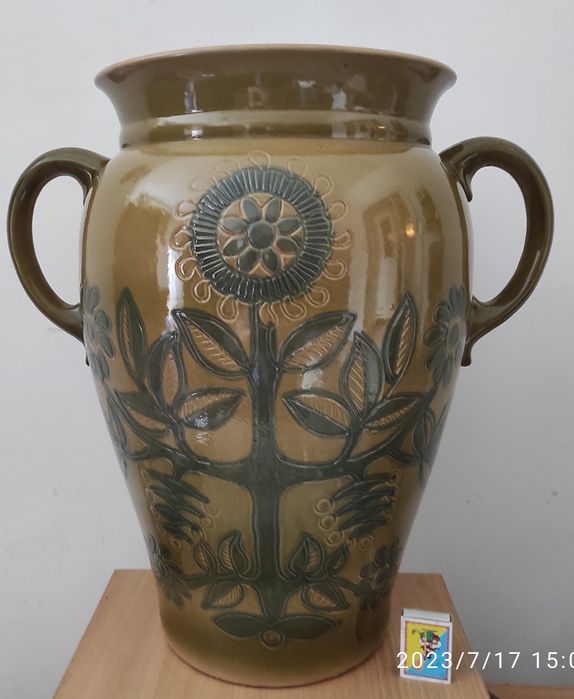 ЛЕКСФ ЛКСФ велика керамічна напольна ваза 45 см висота, без клейма