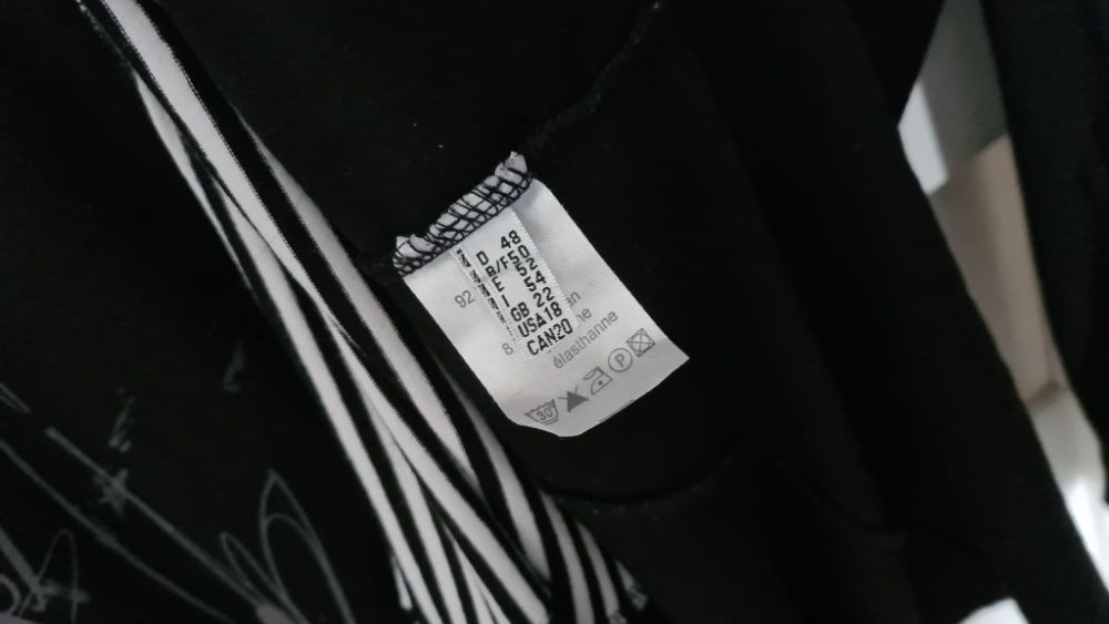 Bluzka tunika nowa FRANK Walder r 48/.50 elegancja biu 125-145 czarna