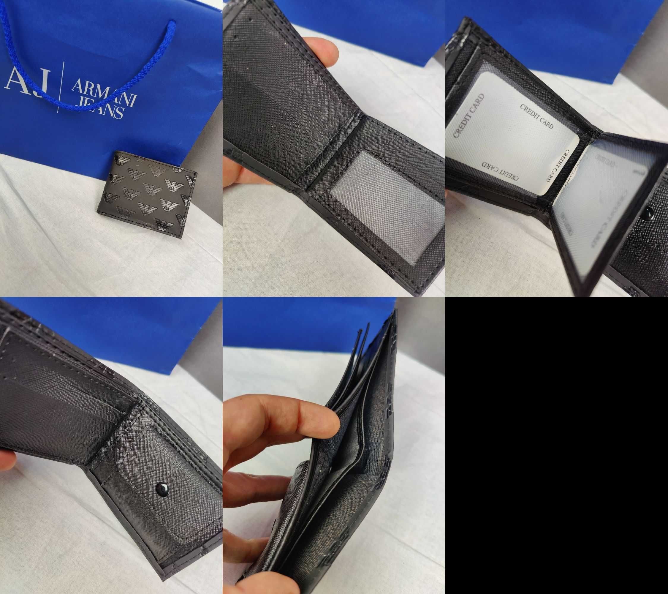 Portfel męski Armani Hugo Boss nowy logowany premium