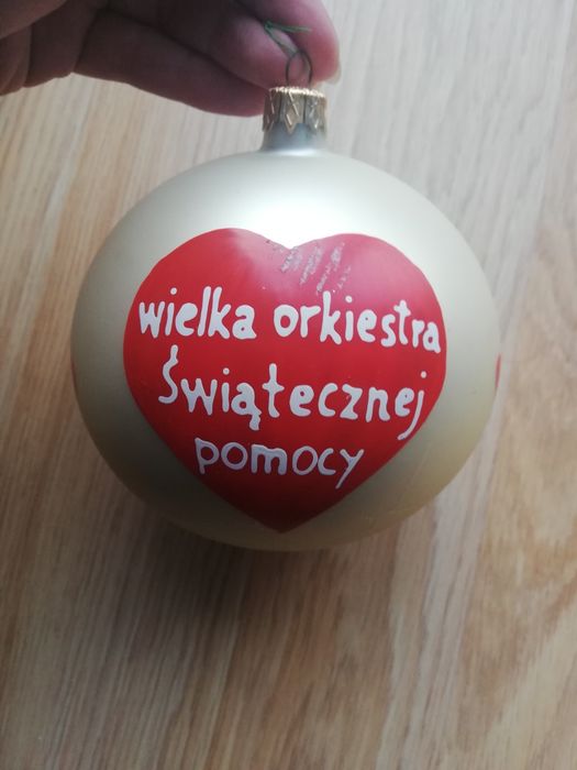 Bombka WOŚP ręcznie malowana