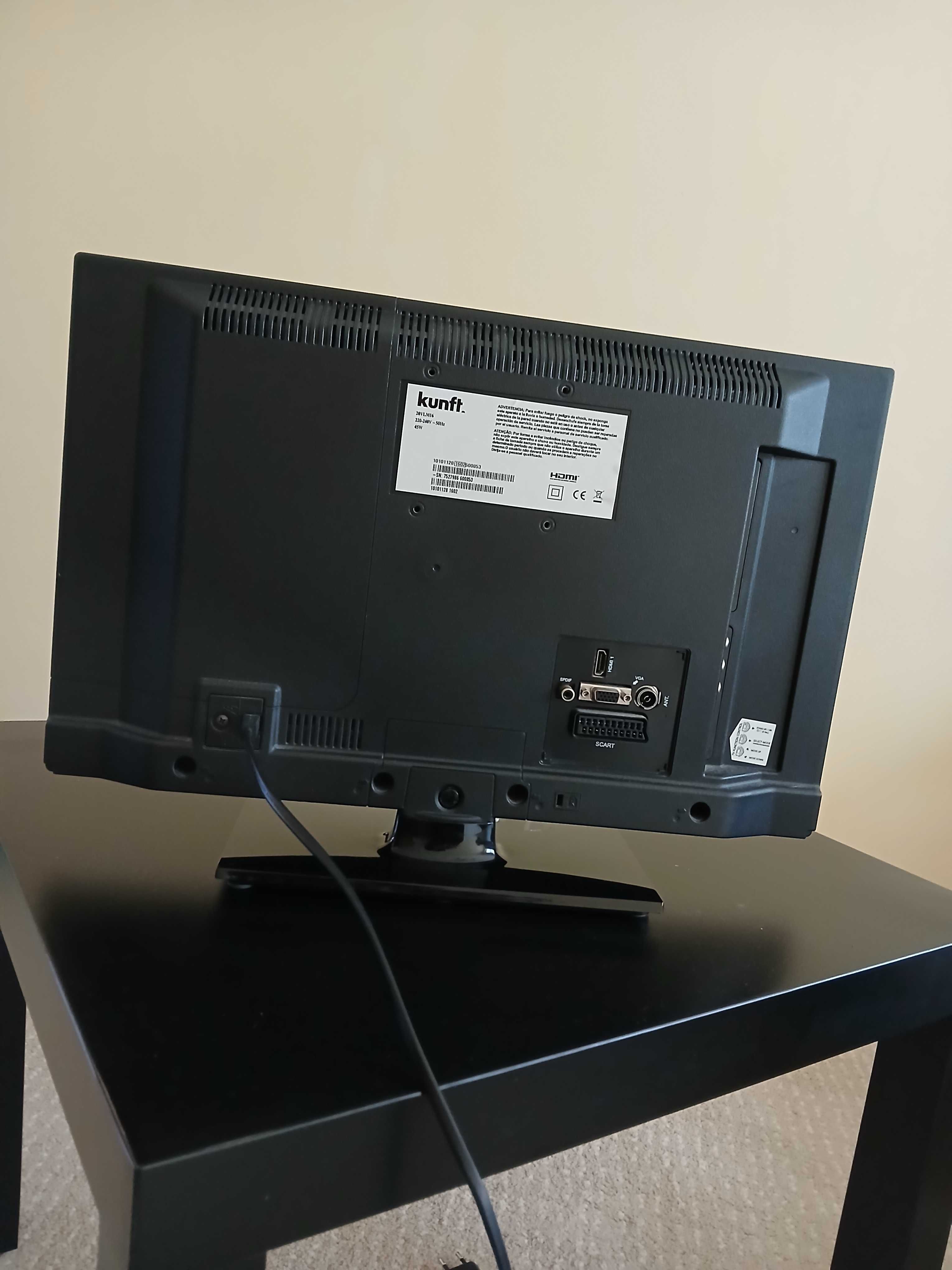 Televisão kunft 20" em ótimo estado