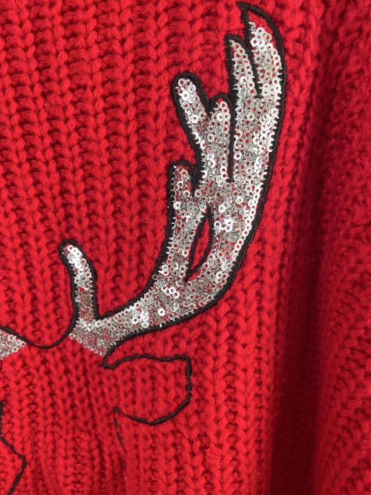 Sweter renifer czerwony Mohito S