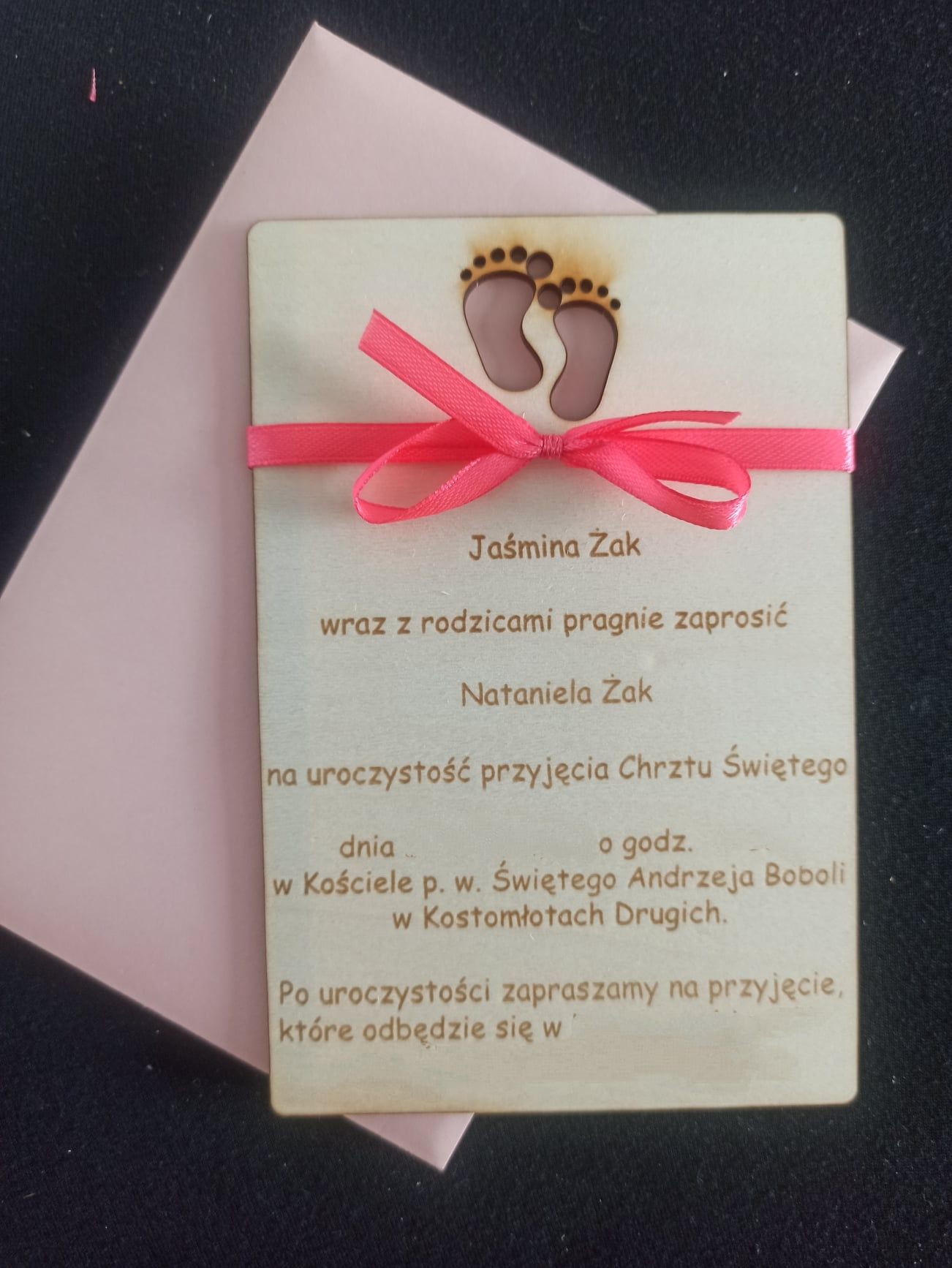 Podziękowanie dla gości