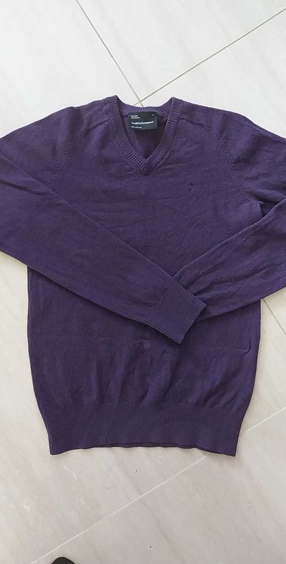 Sweter Peak Performance 100% wełna rozmiar S