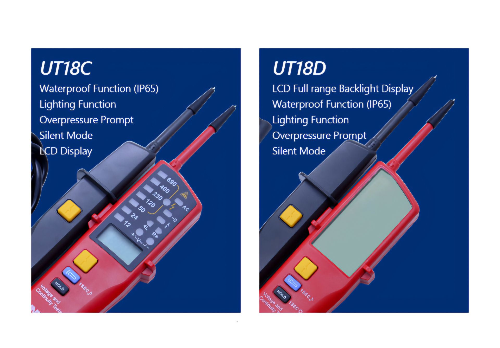 Прозвонка индикатор напряжения тестер UNI-T UT15B UT15C UT18C UT18D