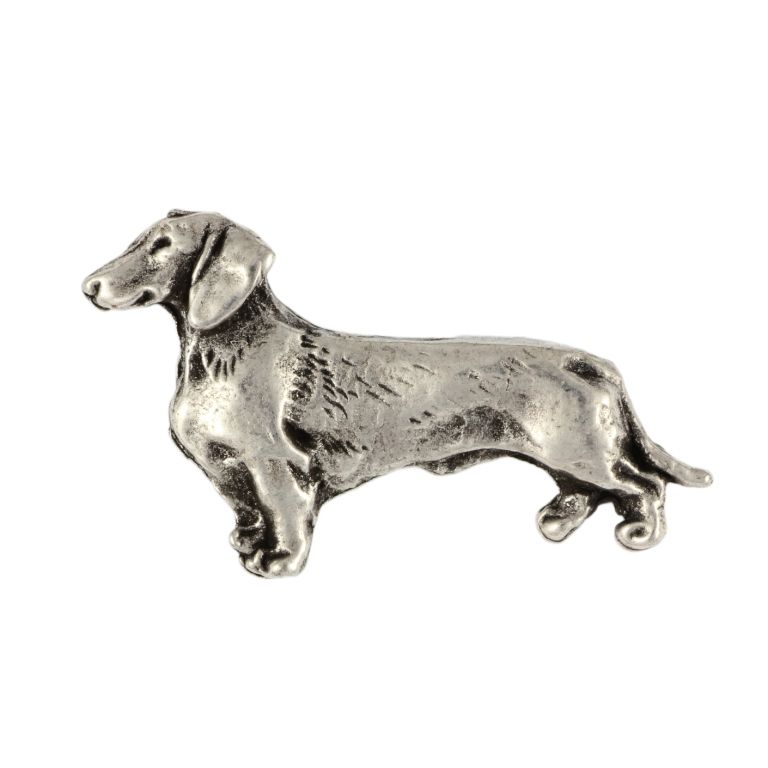 Jamnik szorstkowłosy pin posrebrzony Art-Dog