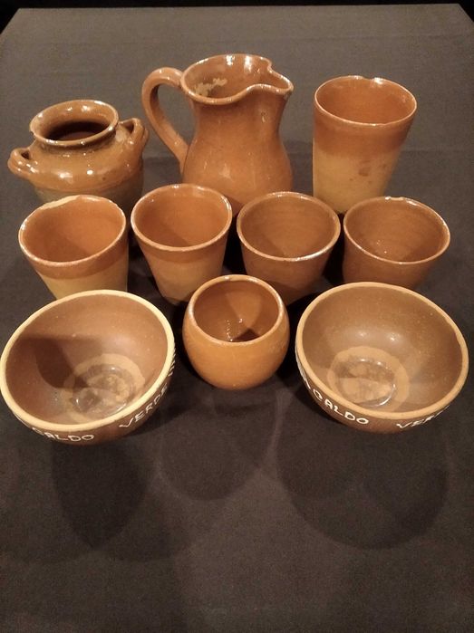 Lote 10 peças / loiça de barro