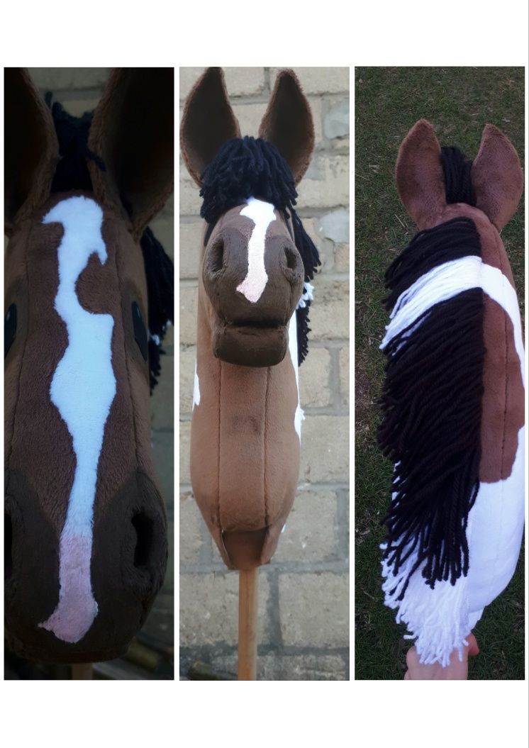 Hobby horse z ogłowiem, kijem