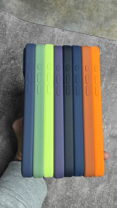 Чохол Silicone Case MagSafe з кнопкою + Animation iPhone 17 17 Pro Max