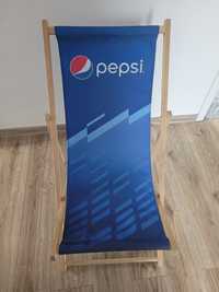 Lezak plażowy ogrodowy Pepsi nowy