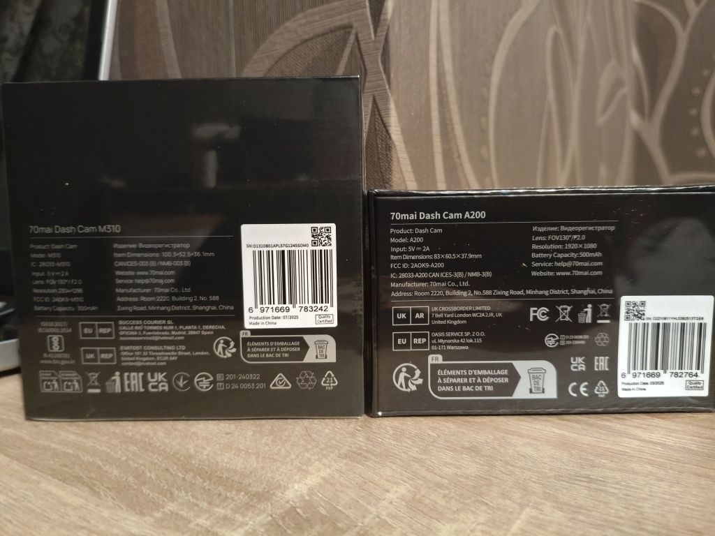 Новий 70Mai M310 A200 відеореєстратор камера Xiaomi  Dash Cam