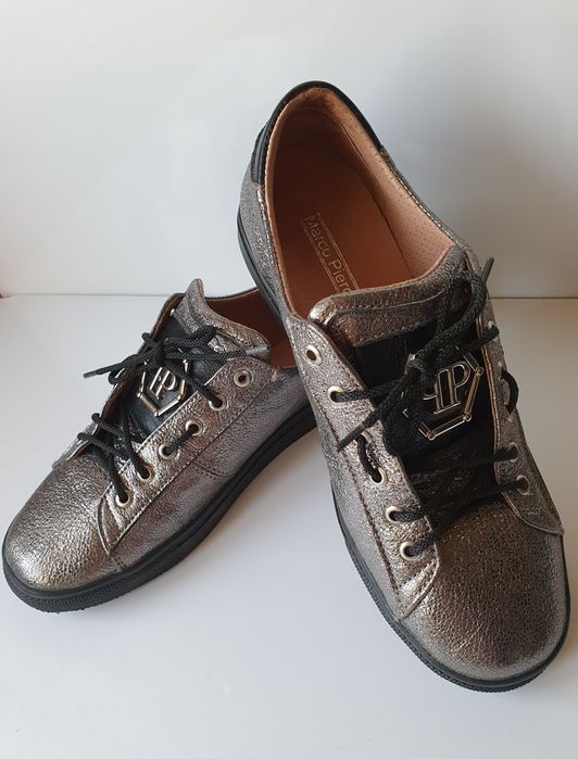 Кросівки жіночі, шкіряні, нові, р 37, оригінал Philipp Plein Київ Троя