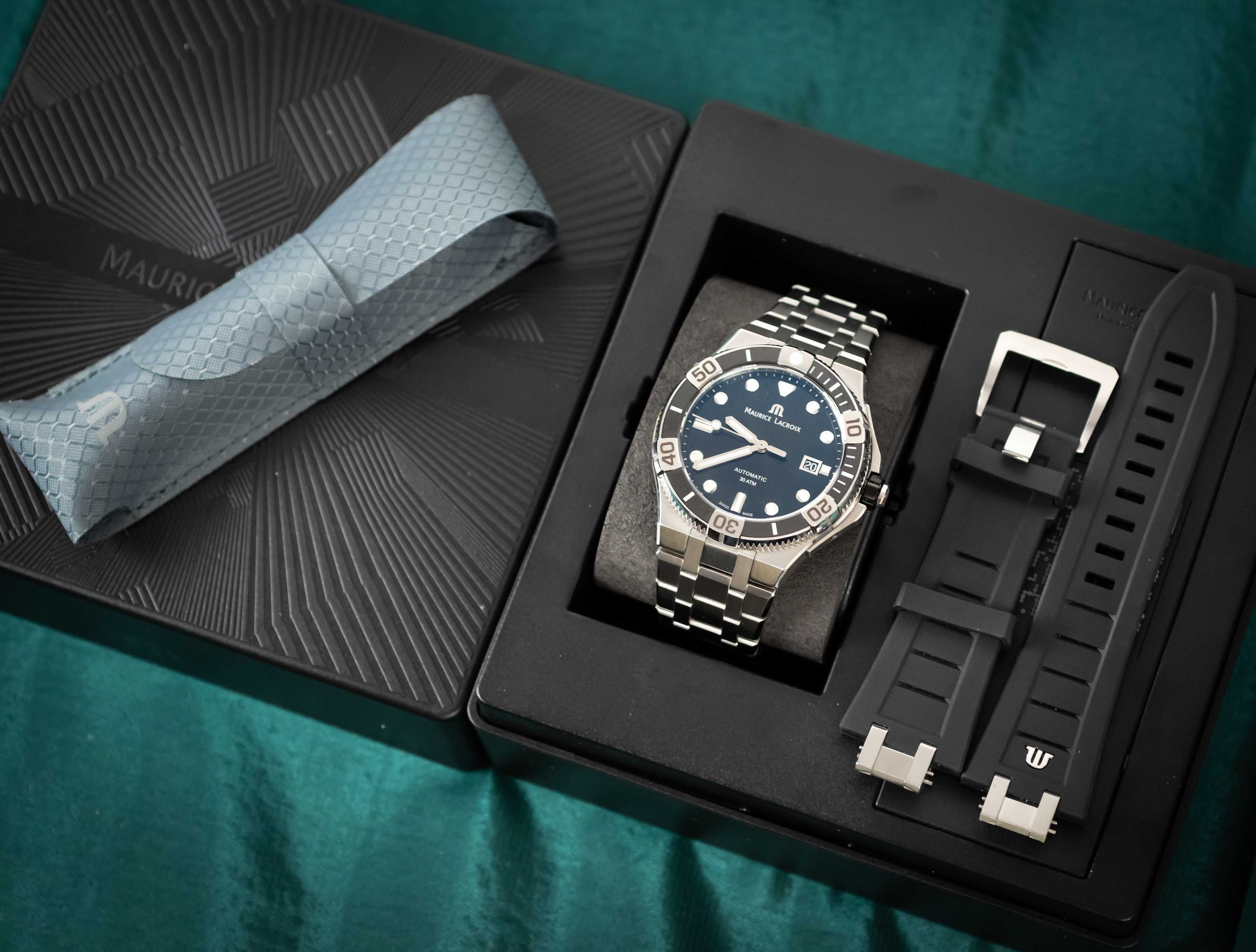 Maurice Lacroix Aikon Venturer 43mm AI6058-SS002-330 - 2 Czarny NOWY