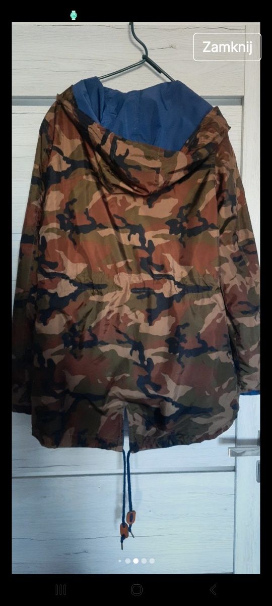 Wiosenna kurtka parka dwustronna M