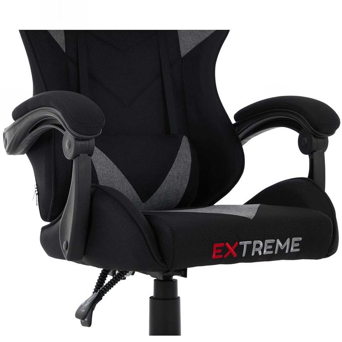 Fotel Gamingowy dla graczy tkanina EXTREME XTR Dark Gray