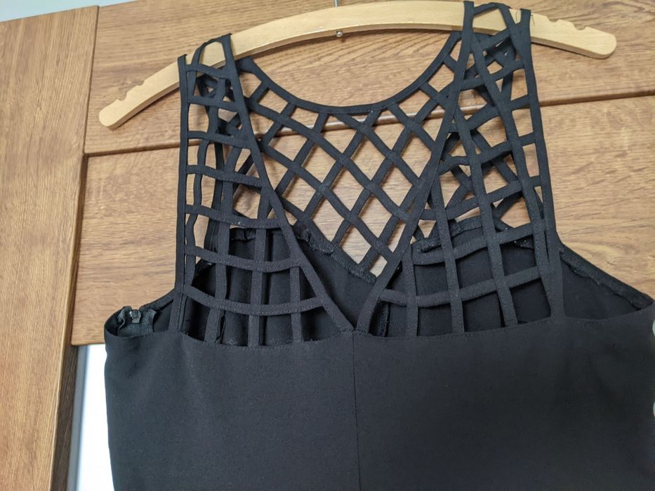 Czarna sukienka letnia, roz.38 H&M