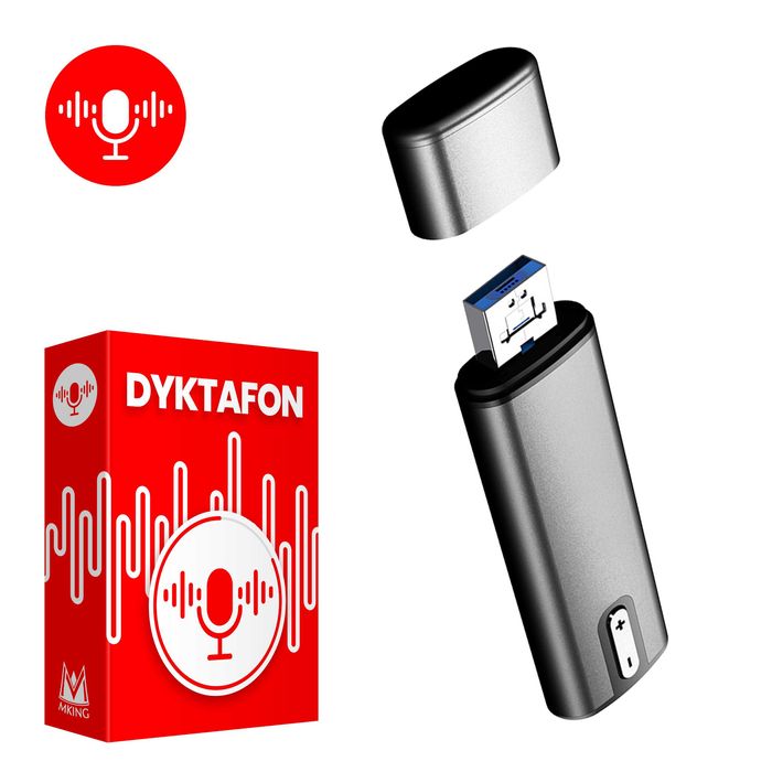 Dyktafon USB Pendrive MK-Q16 8GB - Dyskretne Nagrywanie 192 kbps