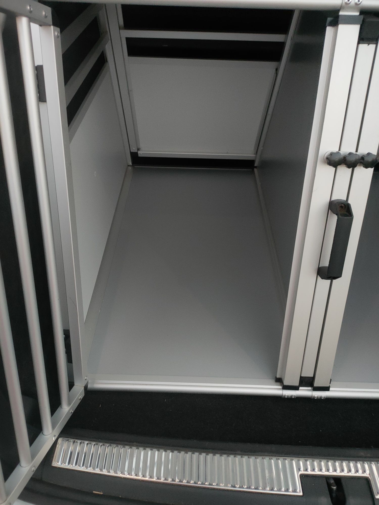 Podwójny Transporter aluminiowy AluRide, klatka kennelowa