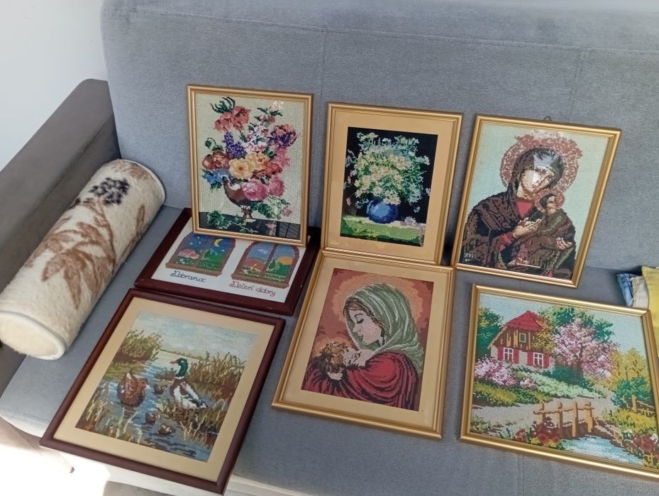 Obrazy wyszywane ręcznie  haft krzyżykowy