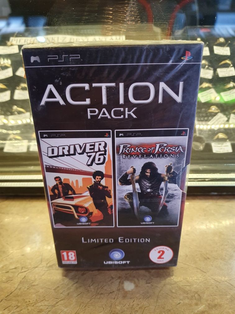 Gra gry psp portable sony Action Pack Driver 76 + Prince of Persia PL