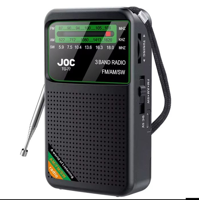 Нове FM радіо JOC з акумулятором, зарядка type-c, працює і від мережі