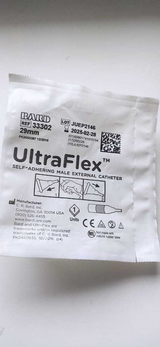 UltraFlex 29 mm, Урідон, уропрезервативи, силіконові самоклейка