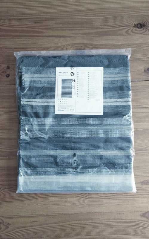 IKEA RAVAROR dywan w pasy chodnik 100% wełna